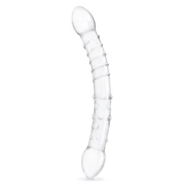 12” double-trouble glass dildo