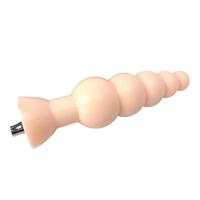 7.28” Beads Anal Plug(Flesh) Attachment for Premium Sex Machine