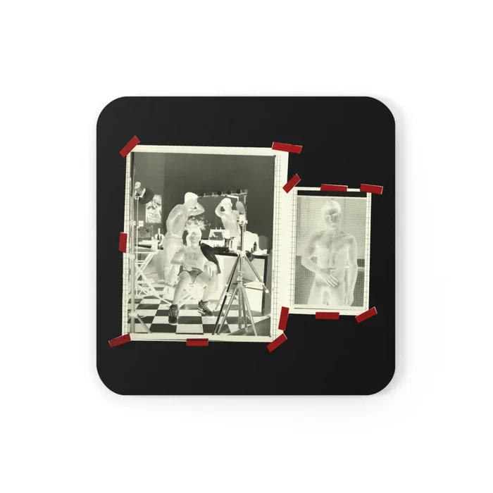 90S VINTAGE GAY PORN TRANSPARENCY Coaster Set #1