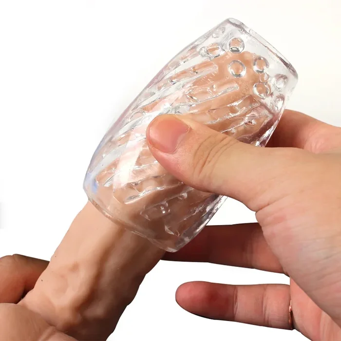 9cm Transparent Male Masturbation Sleeve