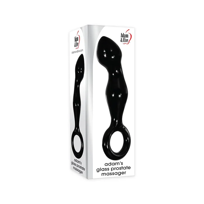 Adam & Eve Adam’s Glass Prostate Massager Black