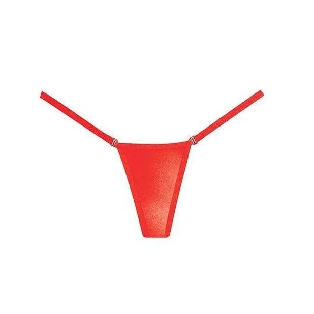Adore Between the Sheets Wetlook Panty Red One Size