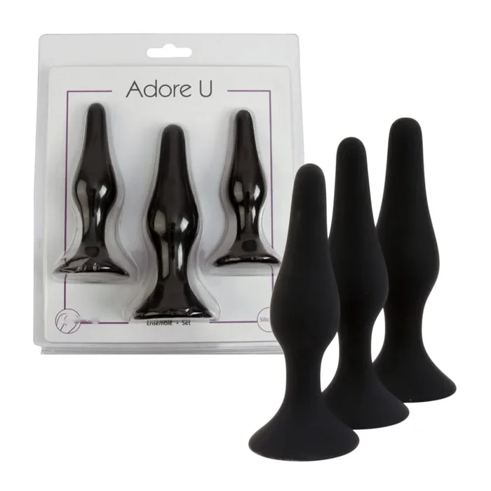 Adore U – Lydia – Anal Plug Set With Suction Base