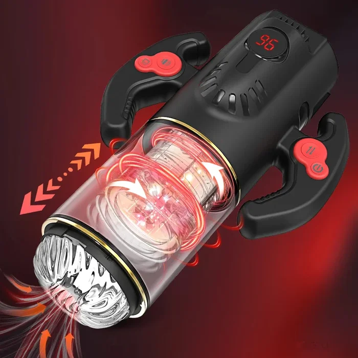 Automatic Telescopic Silicone Vagina Masturbation Anal Blowjob Oral Pussy Stimulator