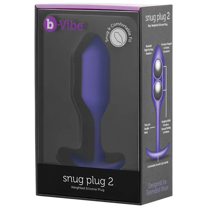 B-Vibe Snug Plug 2-Purple