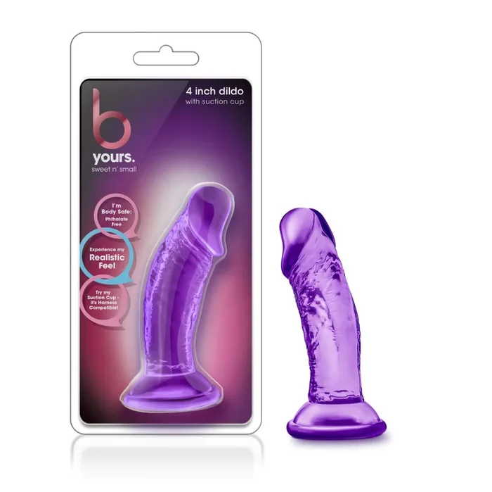 B Yours Sweet N’ Small Realistic Purple 4.5-Inch Long Dildo