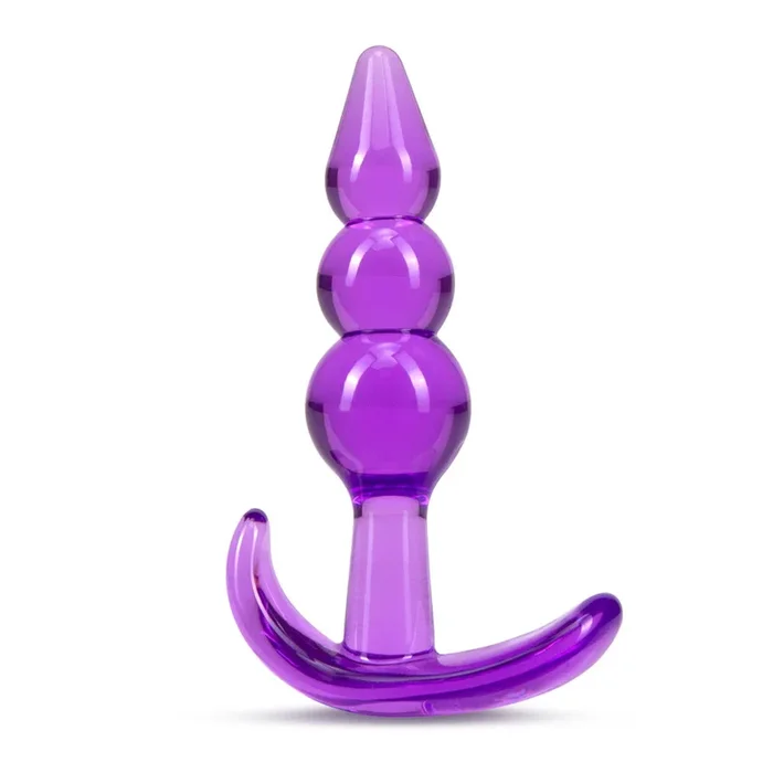 B Yours Triple Bead Insure-Through Anal Plug – Purple