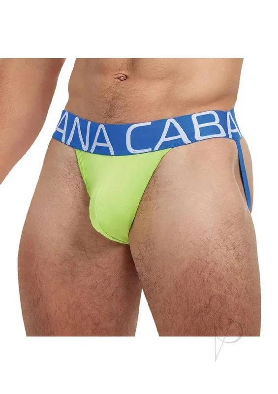 Banana Cabana Jock L XL Neon Green Glow