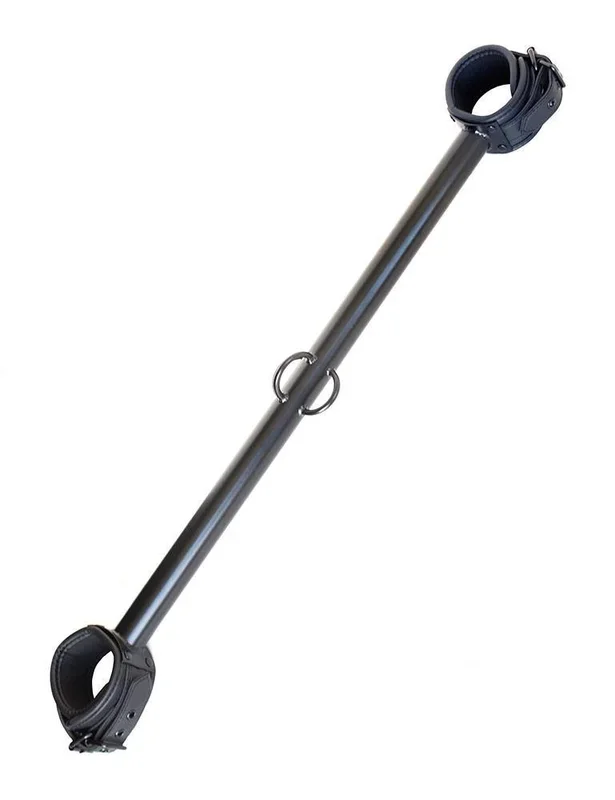 Big Barrel Ankle Spreader Bar 22 ” w/ Cuffs, Black