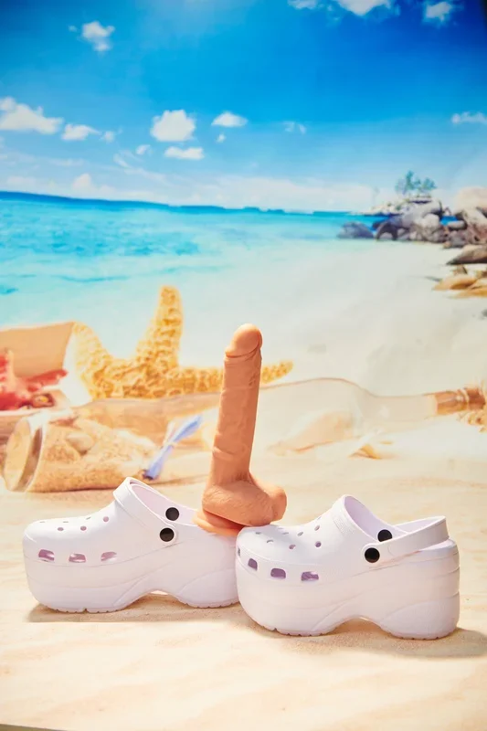 Big Shot Vibrating Silicone Dildo w. Balls – 10 Inch