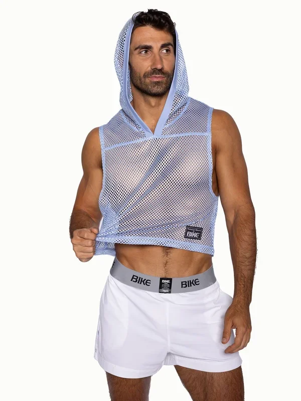 BIKE Hooded Sleeveless Practice Jersey – Ice Blue