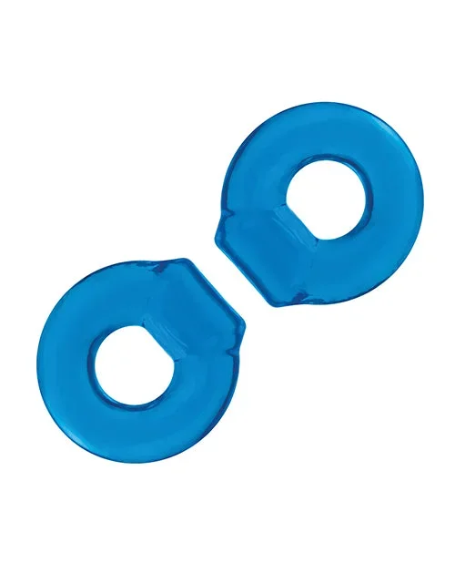 Blue Line C & B Ultra-Stretch Stamina Endurance Ring – Jelly Blue Pack of 2