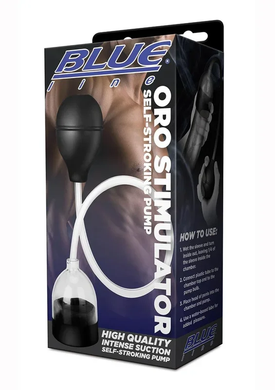 Blue Line C and B Gear Oro Stimulator Self-Stroking Pump