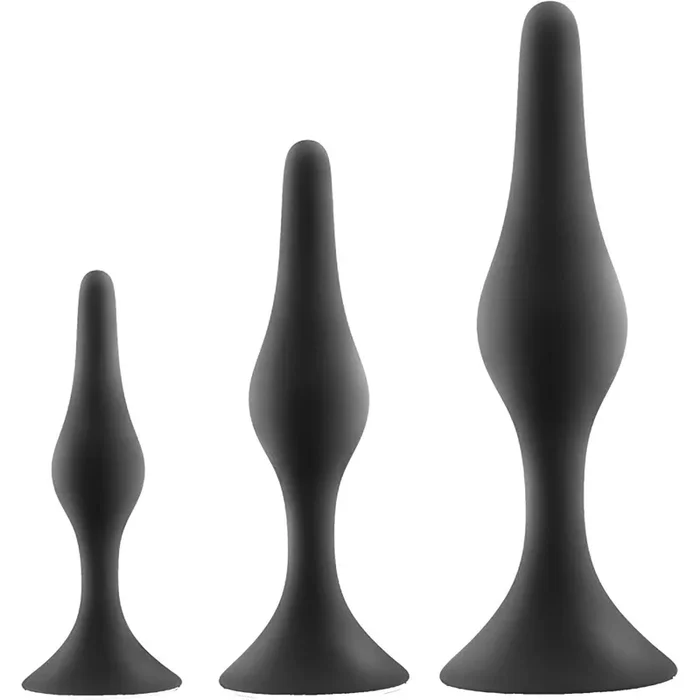 Blush Anal Adventures Platinum Beginner Anal Plug Kit – Black