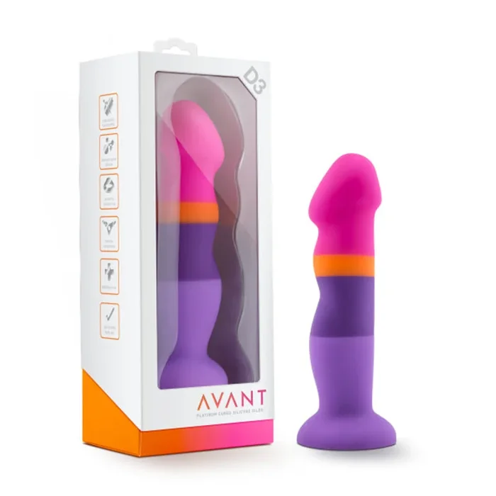 Blush Avant D3 Summer Fling 8 inch. Silicone Dildo with Suction Cup