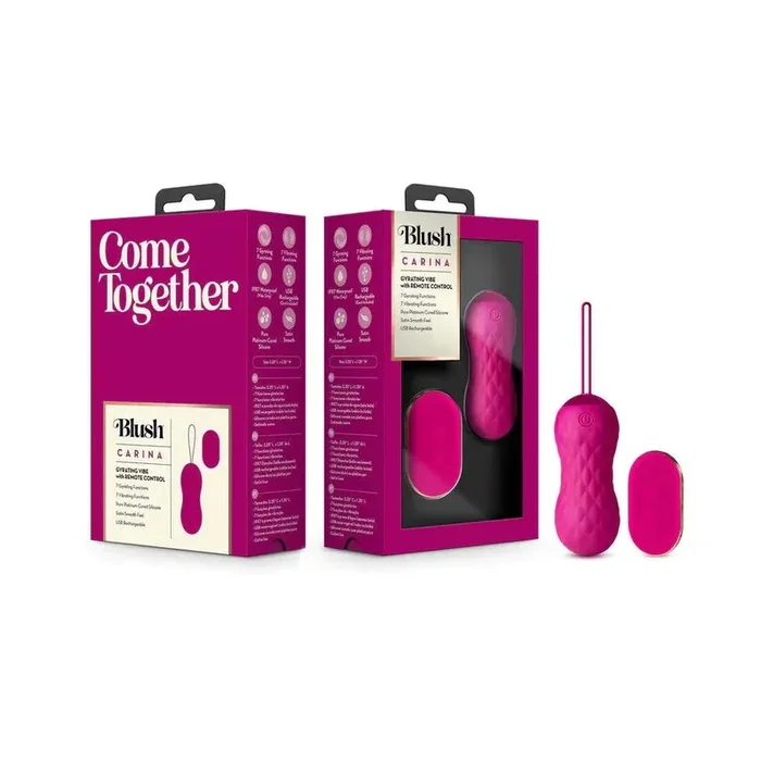 Blush Carina Rechargeable Silicone Vibrating Egg – Velvet Fuchsia