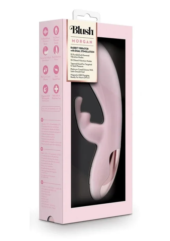 Blush Collection Morgan Rechargeable Silicone Rabbit Vibrator