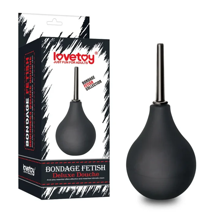BONDAGE FETISH DELUXE TEARDROP DOUCHE BLACK