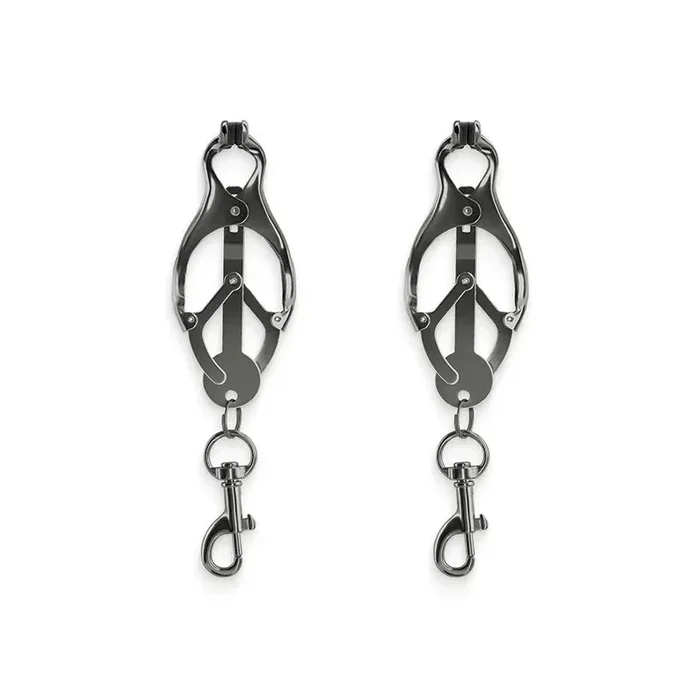 Bound Vice Grip Style Nipple Clamps with Weight Holders C3 Gunmetal