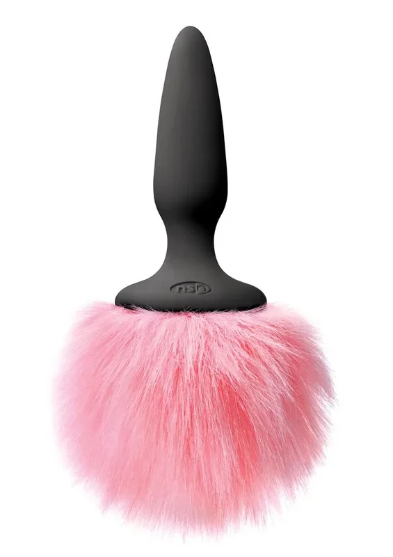 Bunny Tails Mini Silicone Butt Plug – Pink Fur