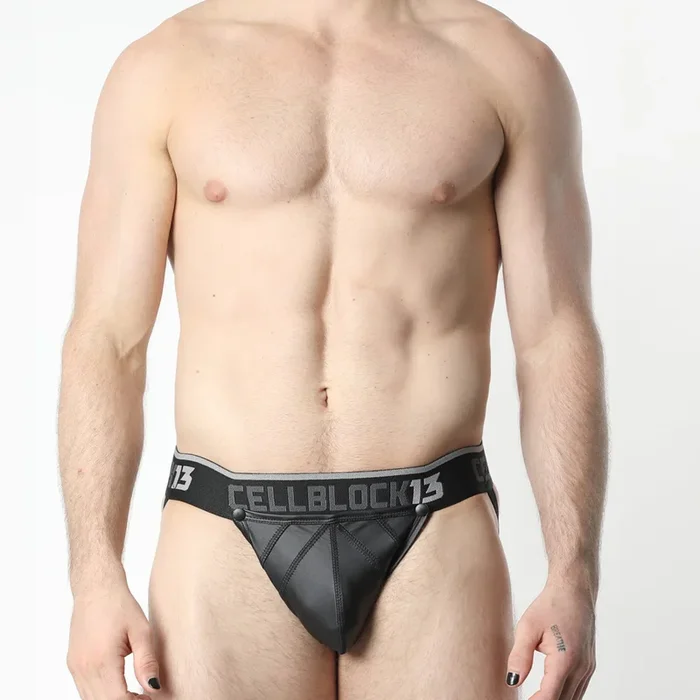 Cellblock 13 Anti Chrome Snap Up Jockstrap Joseph Black