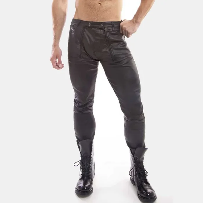 Cellblock 13 Slick Carpenter Zipper Pant Black