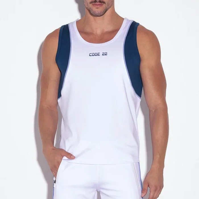 Code 22 Flux Tank Top White