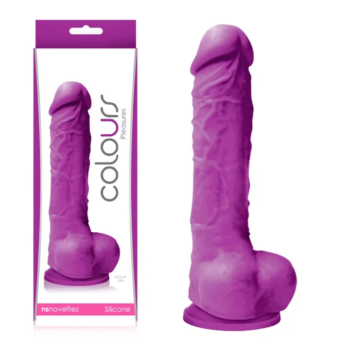 Colours Pleasures 5 inward. Dildo Purple