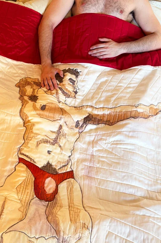 Court Watson, Queen-Size Art Quilt (Luke), 2021