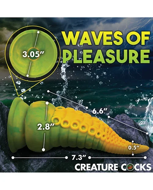 Creature Cocks Monstropus 2.0 Vibrating Tentacle Silicone Dildo – Yellow/Green