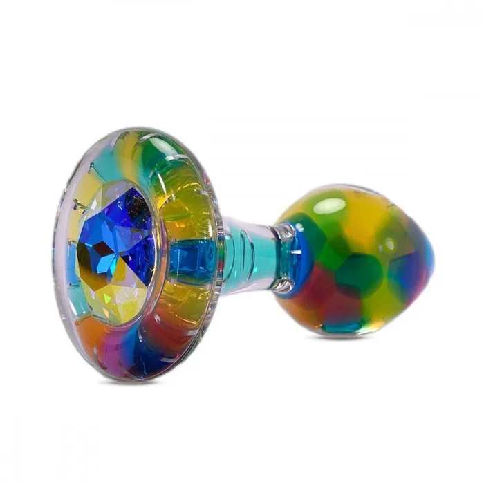 Crystal Delights Funfetti Glass Anal Plug – Aurora Borealis