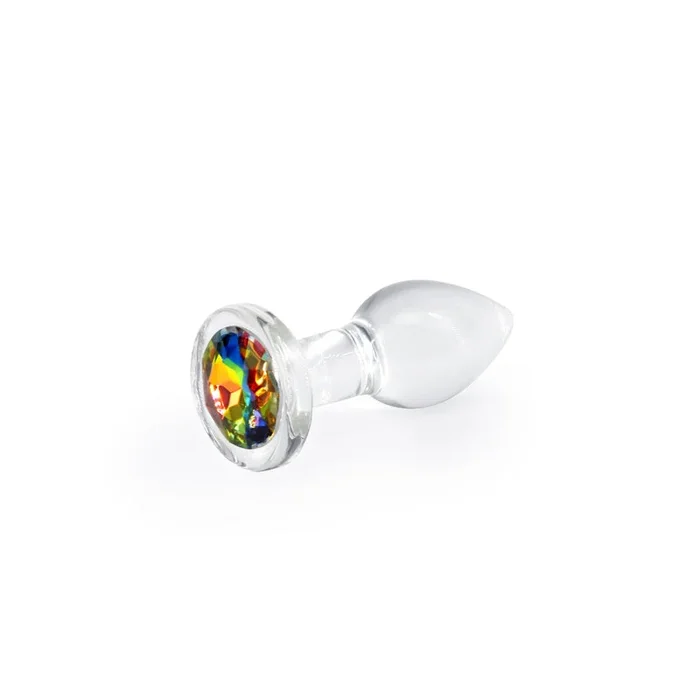 Crystal Desires Rainbow Gem Glass Plug – Small