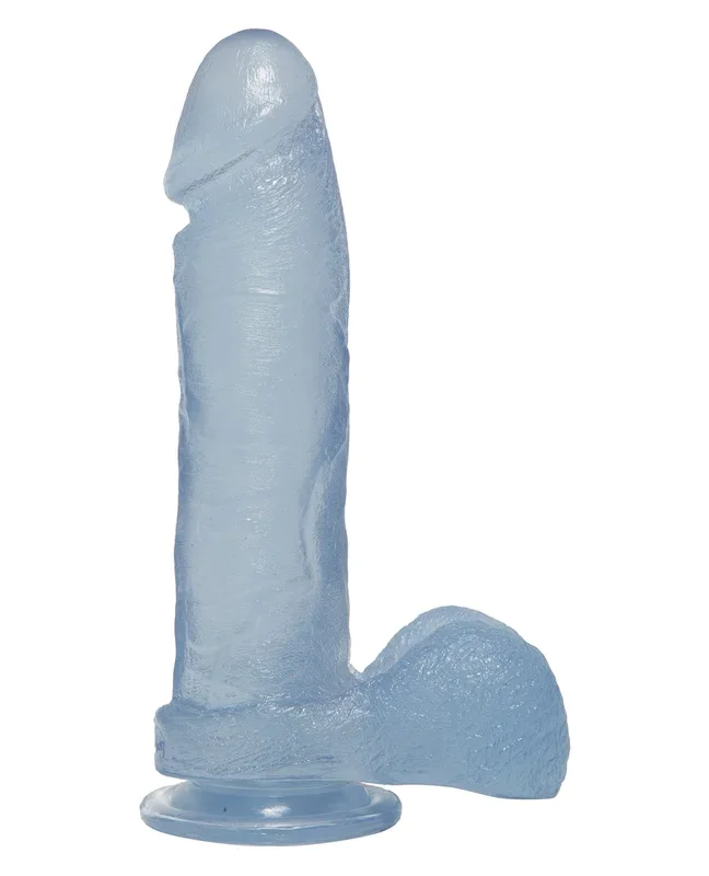 Crystal Jellies 8″ Ballsy Cock – Clear