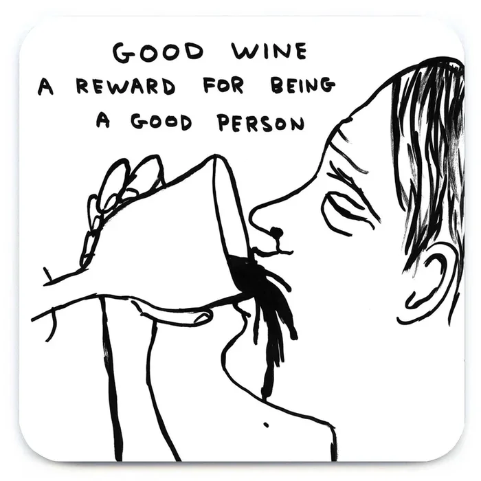 David Shrigley Coaster – Good Wine