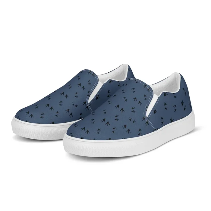 Denim Chicken Feet Women’s Slip-On Canvas Shoes