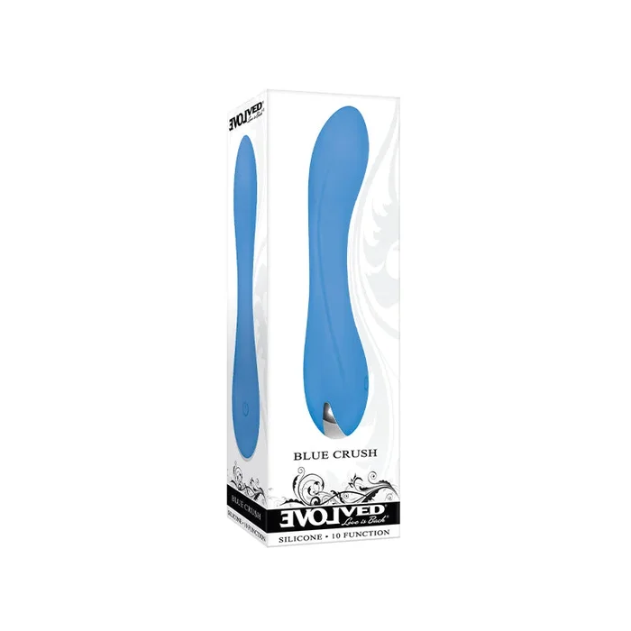Develop Blue Crush Rechargeable Silicone G-Spot Vibrator Blue