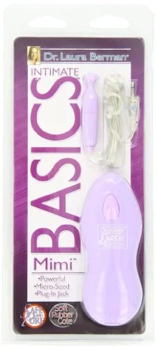 Dr. Laura Berman Intimate Basics Mimi – Waterproof Bullet Vibrator – Adult Toys For Couples – Pocket Massager – Purple
