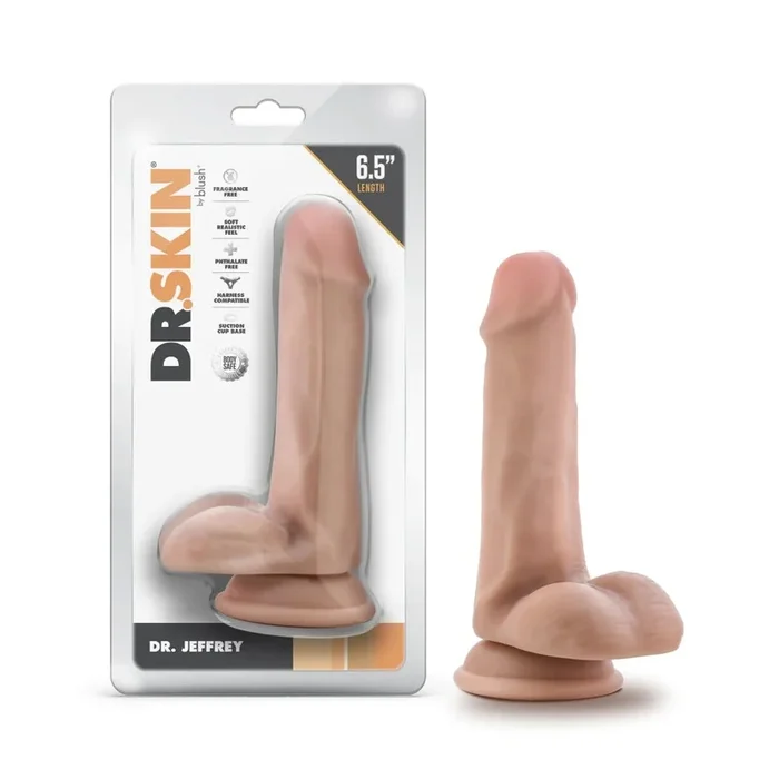 Dr. Skin Dr. Jeffrey 6.5 Inch Long Dildo – Vanilla