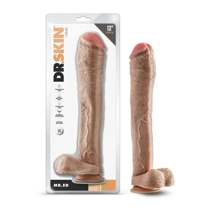 Dr. Skin Mr. Ed 13 Inch Long Dildo – Vanilla