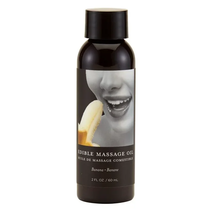 Earthly Body Edible Massage Oil – Banana, 2oz/60ml