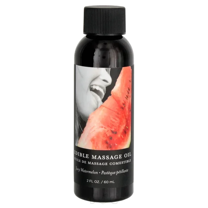 Earthly Body Edible Massage Oil – Watermelon, 2oz/60ml