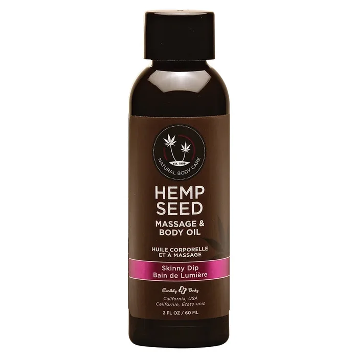 Earthly Body Hemp Seed Massage Oil-Skinny Dip 2oz