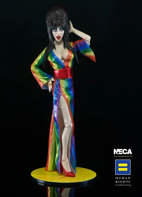 ELVIRA – OVER THE RAINBOW ELVIRA (PRIDE) 8 ” CLOTHED FIGURE
