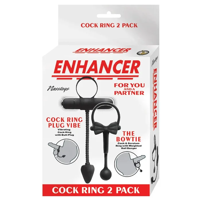 Enhancer Cockring 2 Pack-Pitch-Dark