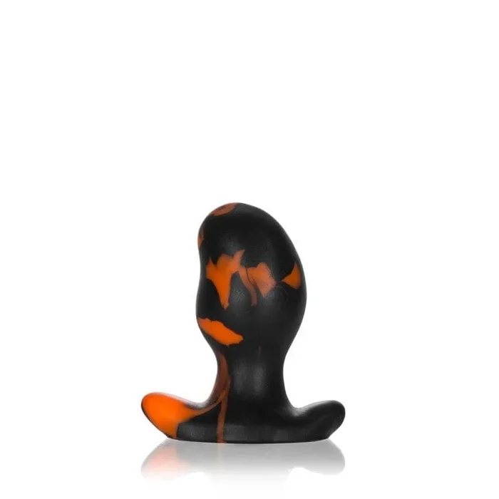 ERGO, buttplug – BLACK ORANGE SWIRL – SMALL
