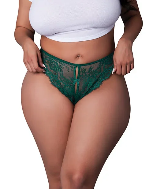 Evermore Split Crotch Panty – Emerald QN