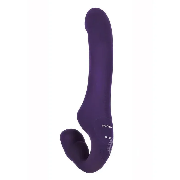 Evolved 2 Become 1 Remote Control Rechargeable Suction Strapless Strap-On Purple