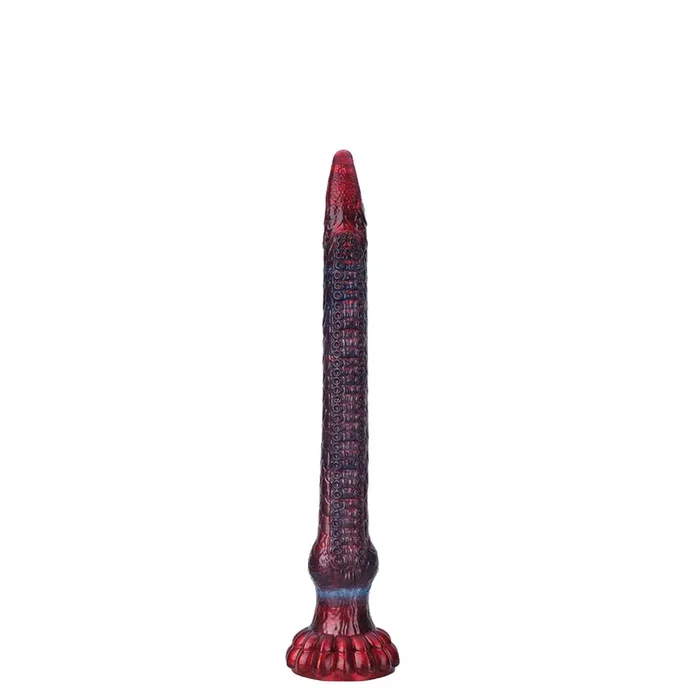 Fantasy Octopussy Platinum Silicone Dildo 16.4 Inch – Metallic Red
