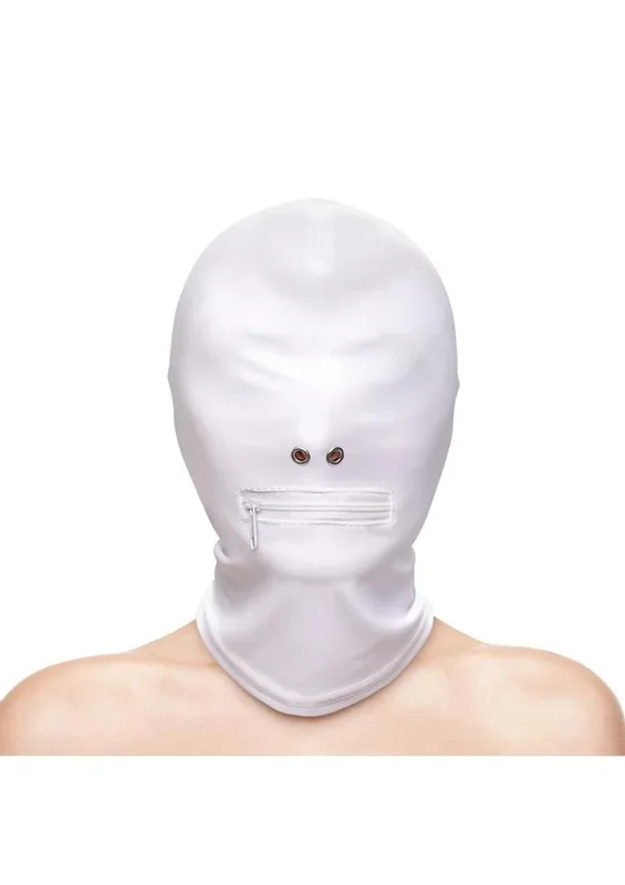 Fetish and Fashion Zippered Mouth Hood