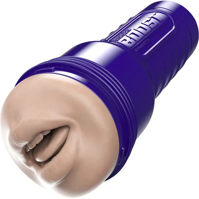 Fleshlight Boost Blow Mouth Penis Masturbator With Turbo Tech – Vanilla